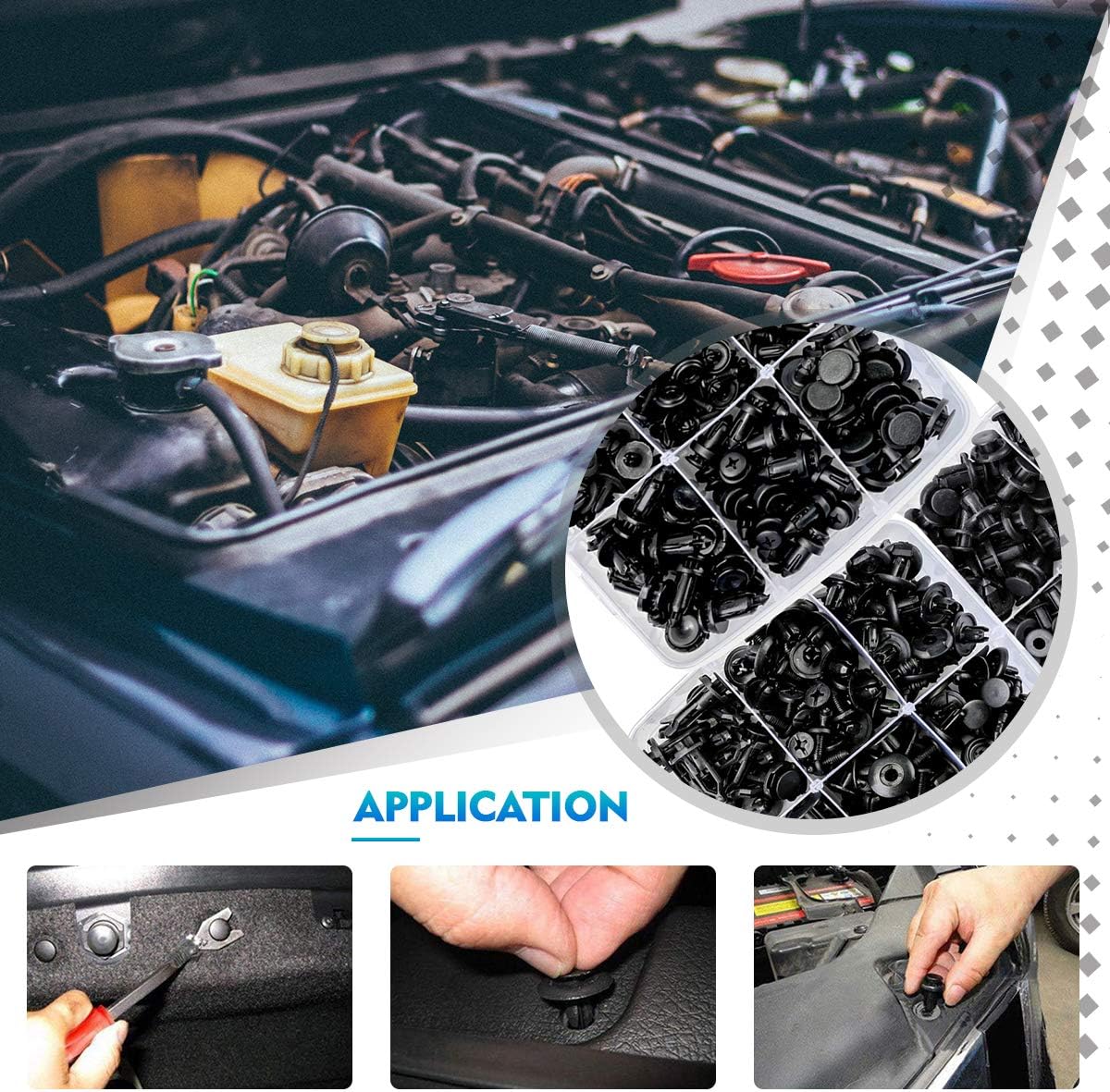 Kit Universal de Clips para Autos – Repara Fácil, Ahorra Más 🚗💥