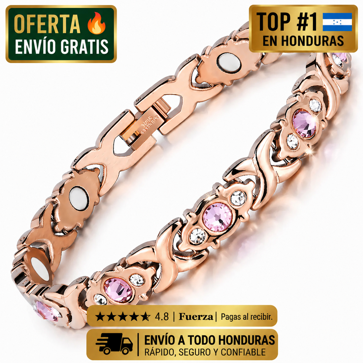 Pulsera Magnética de Cobre-Alivio Articular Natural