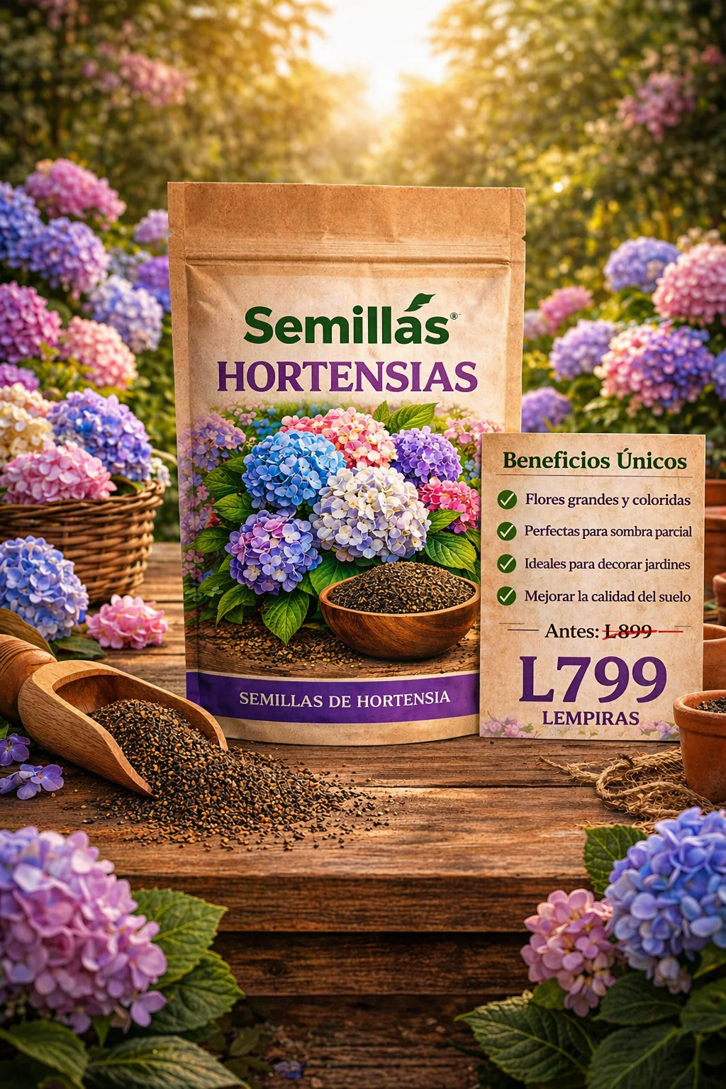 Semillas PREMIUM de Hortensias
