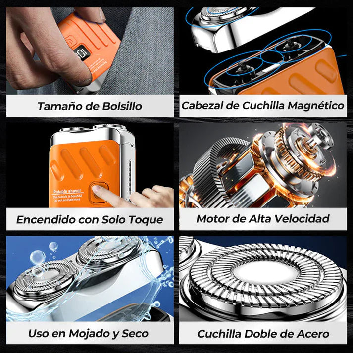 Afeitadora Eléctrica de Bolsillo para Hombre