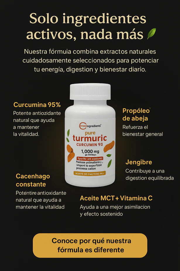 Cúrcuma + Curcumina 97% Original / Alivio Natural en Cápsulas LABORATORIO EE.UU. ⭐️⭐️⭐️⭐️⭐️