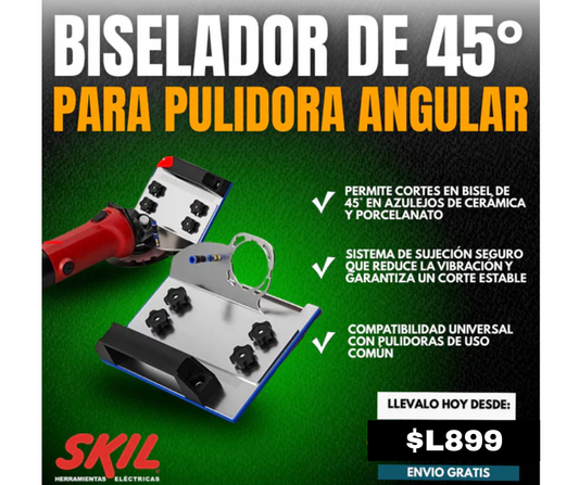 BISELADOR DE 45° PARA PULIDORA ANGULAR-TOP DE VENTAS