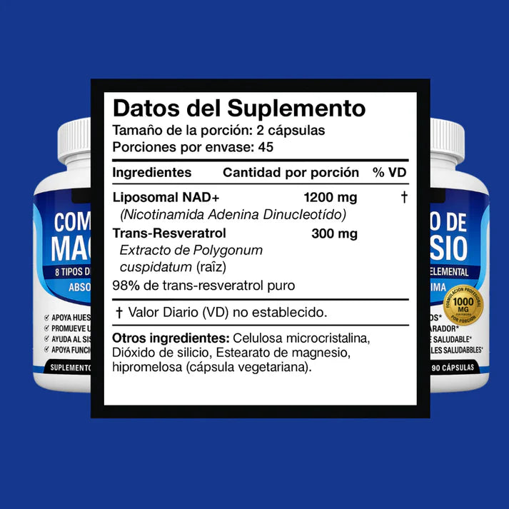 Magnesio Complex ™ l Complejo de magnesio 8 en 1